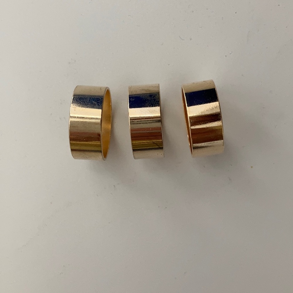 GOLD RING 9PC SET - Picture 2 of 3